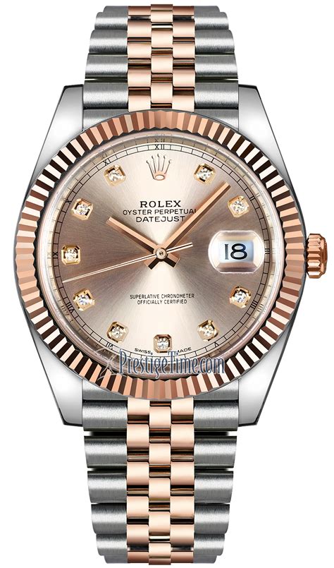 Rolex Datejust 41 41mm Golden Diamond Dial Jubilee 2018